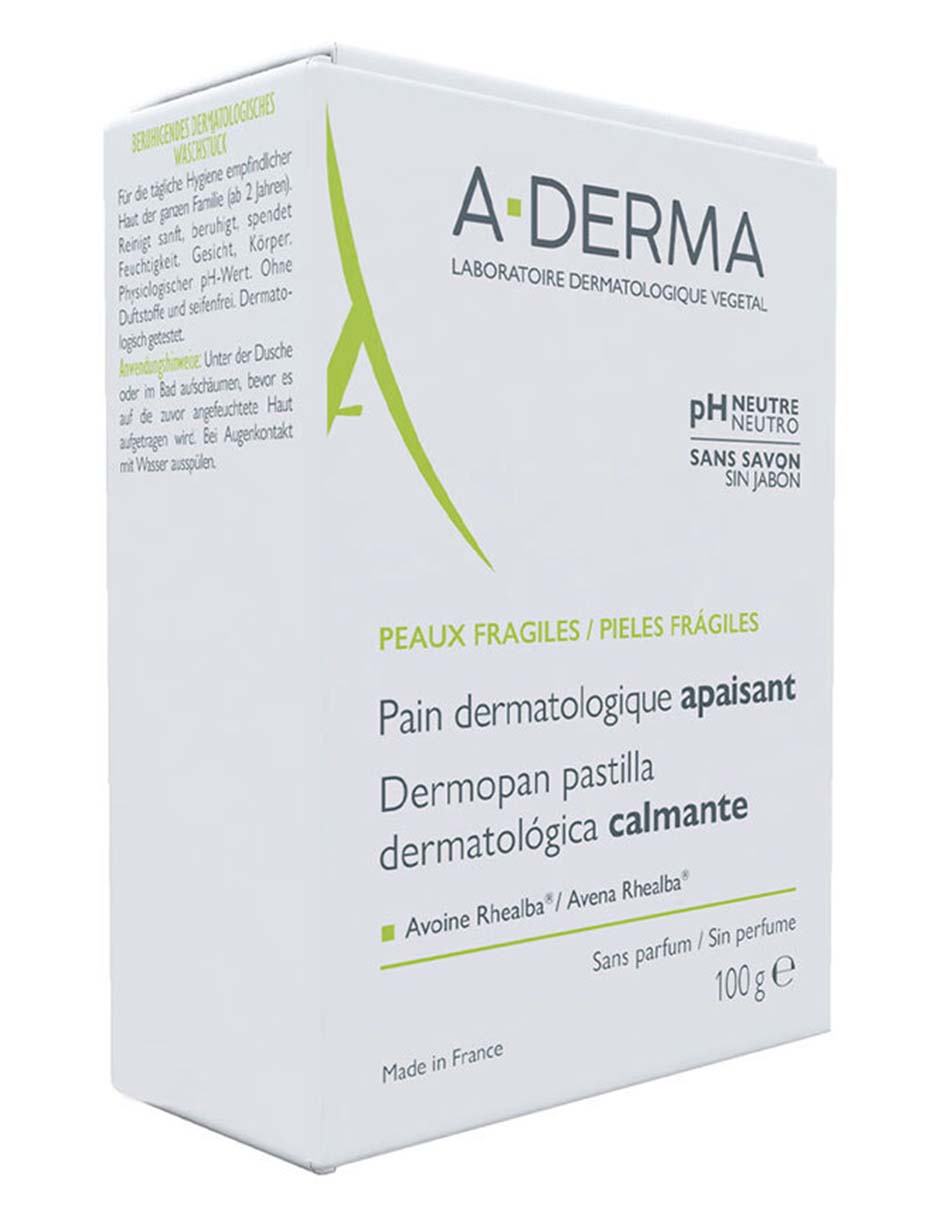Jabón Dermopan barra dermatológica para calmar la piel 7