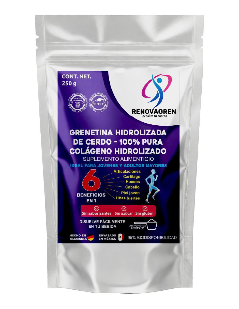 Grenetina de Cerdo Alemana con colágeno hidrolizado Grenetina de Cerdo Alemana con colágeno hidrolizado