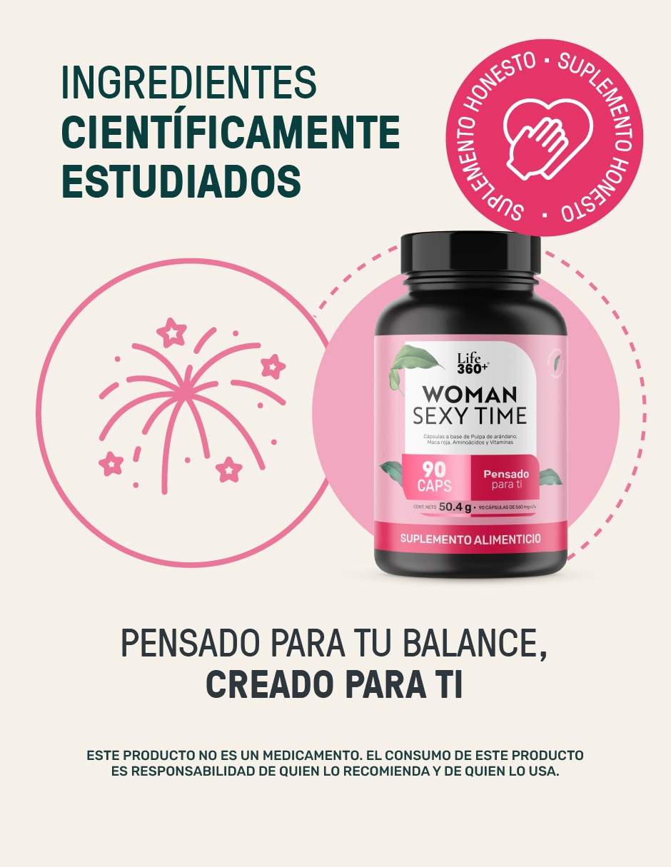 Women Sexy Time con maca de 90 cápsulas 4