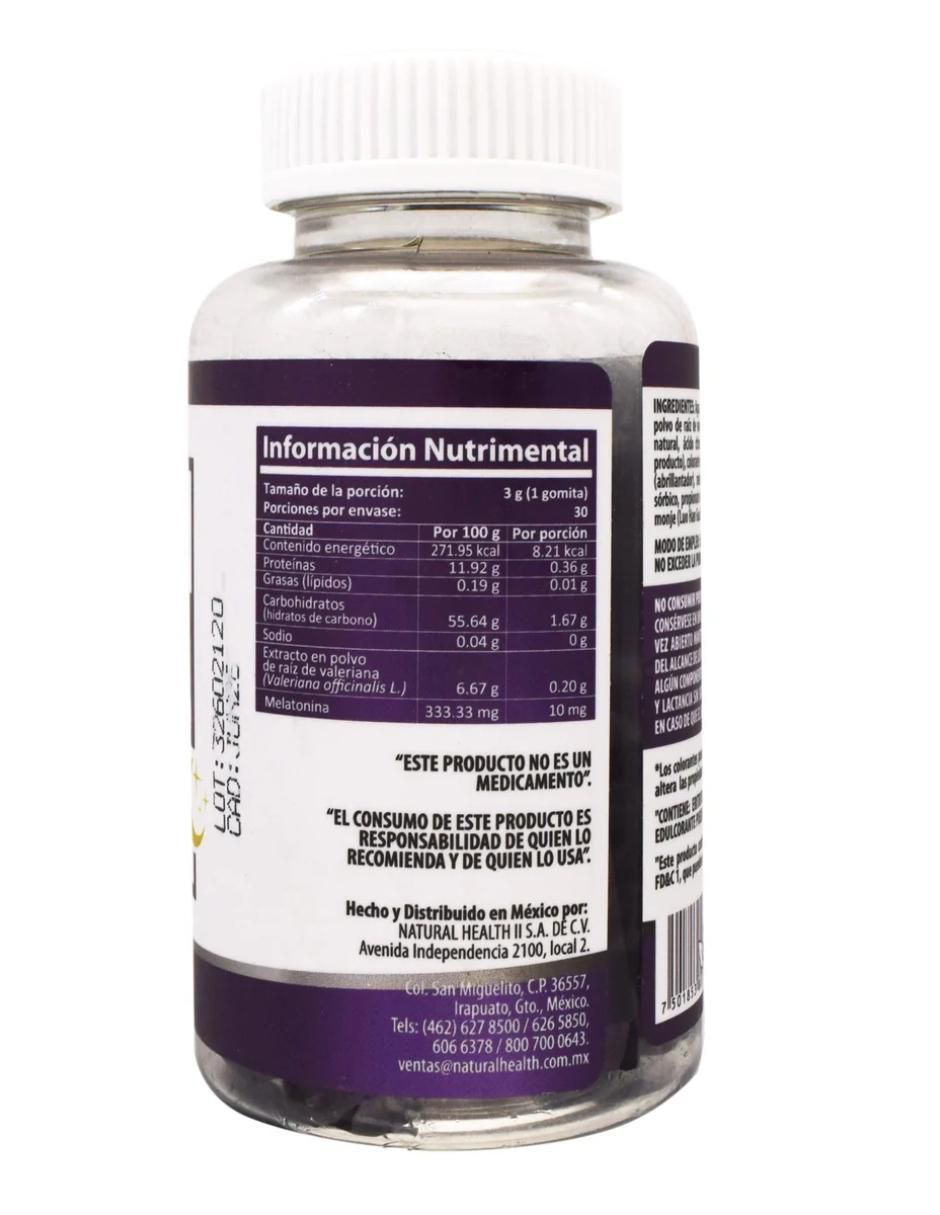 Gumi Zzzz con melatonina sabor uva de 30 gomitas 2