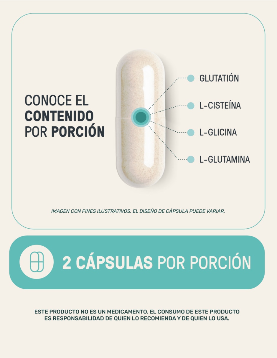 Glutation LIFE 360+ de 200 cápsulas 3