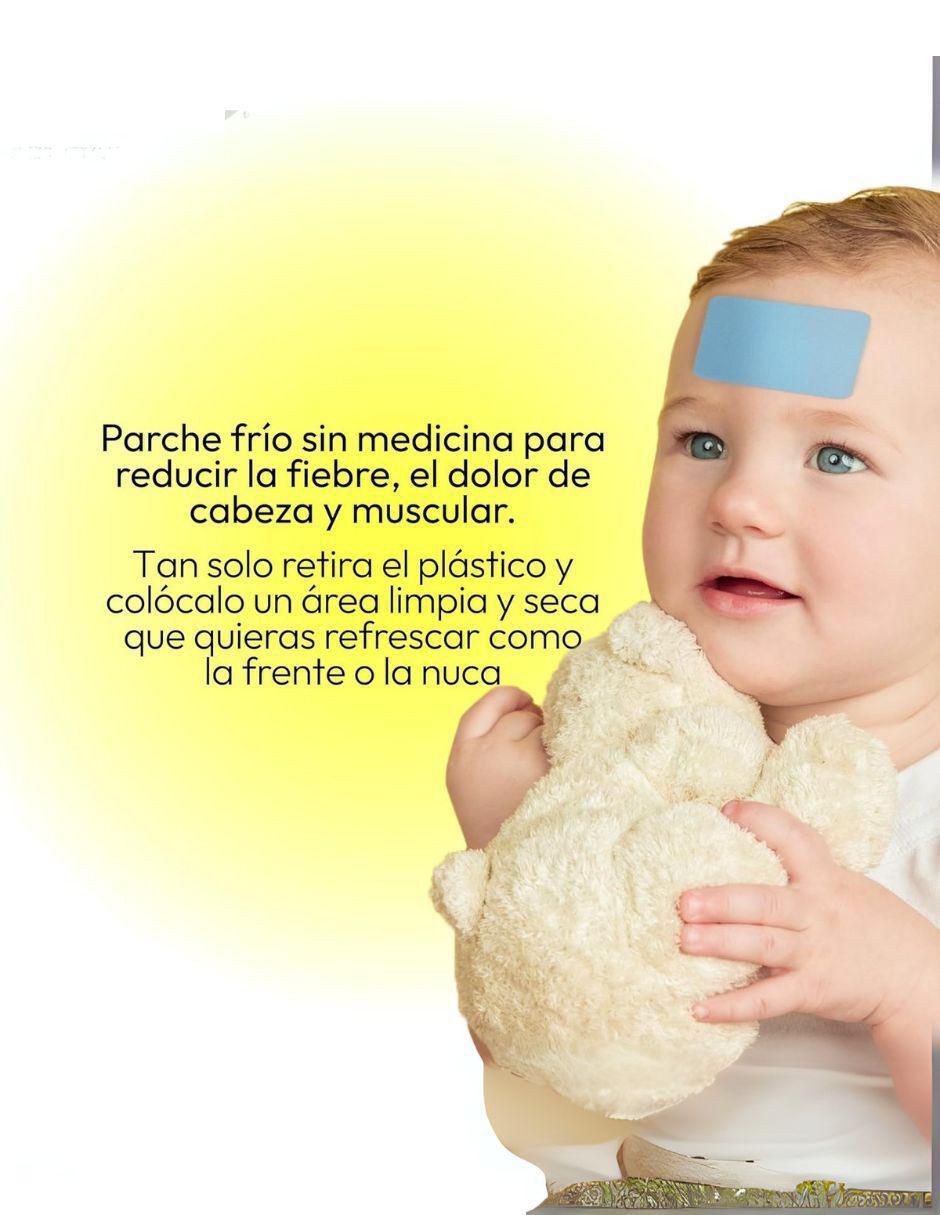 The Cool-ing Patch for Kids- parches fríos para bajar la temperatura o dolor con multivitaminico de 4 parches 5