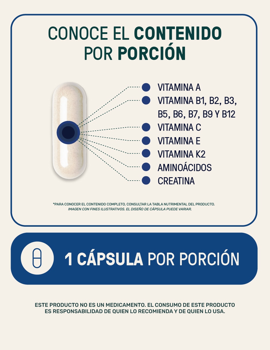 Multivitamínico para hombre de 80 cápsulas 3