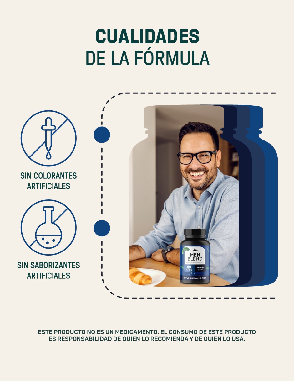 Multivitamínico para hombre de 80 cápsulas 6