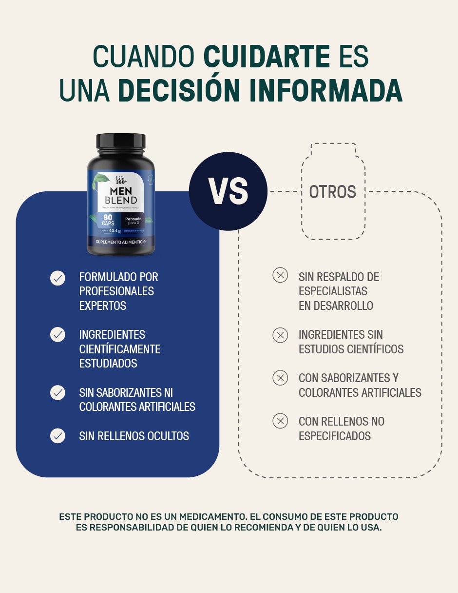 Multivitamínico para hombre de 80 cápsulas 7