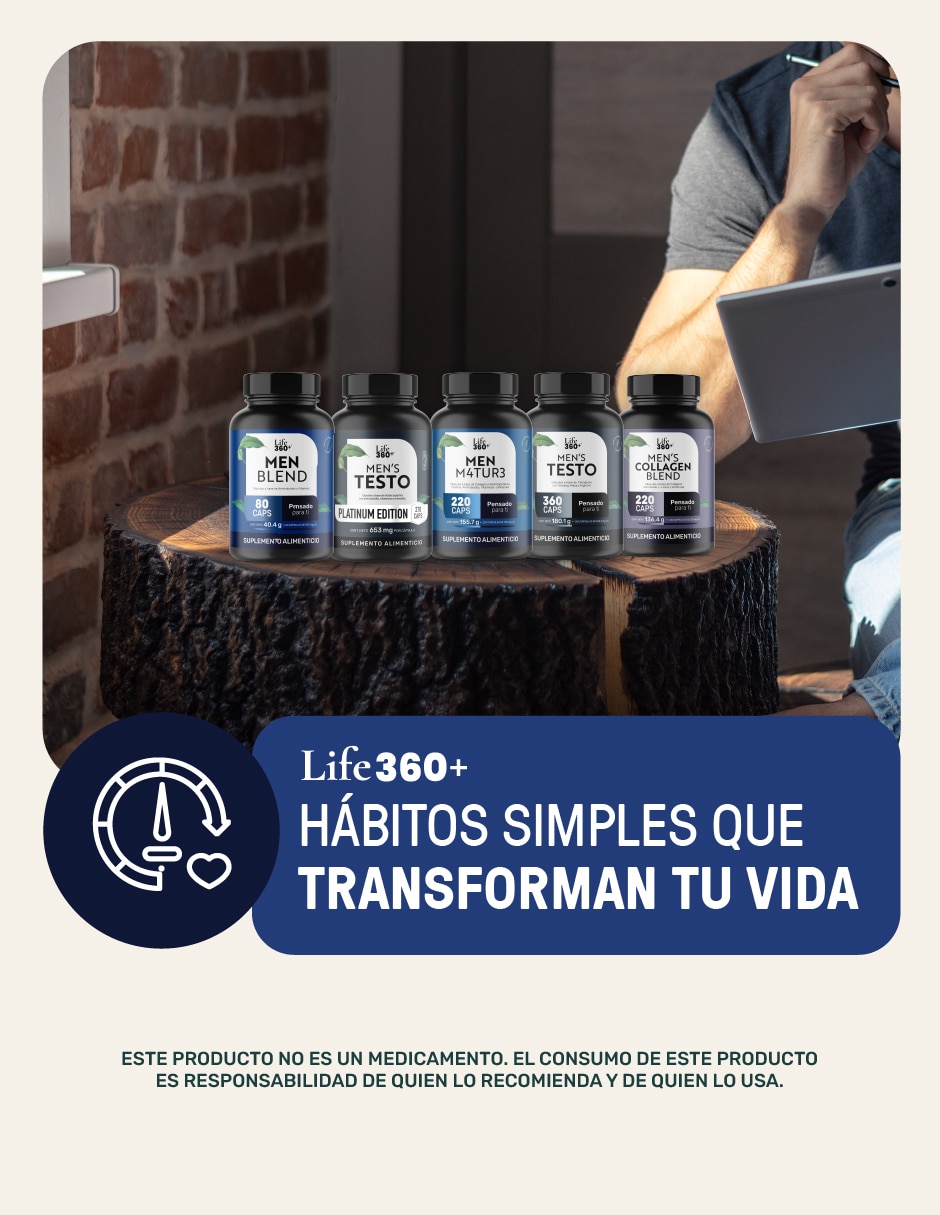 Multivitamínico para hombre de 80 cápsulas 8