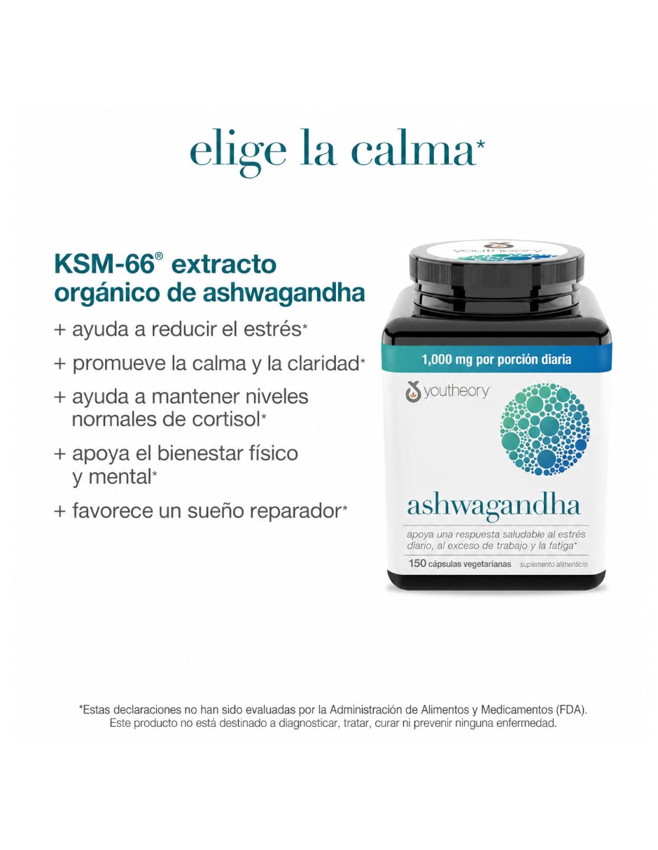 Ashwagandha de 150 cápsulas