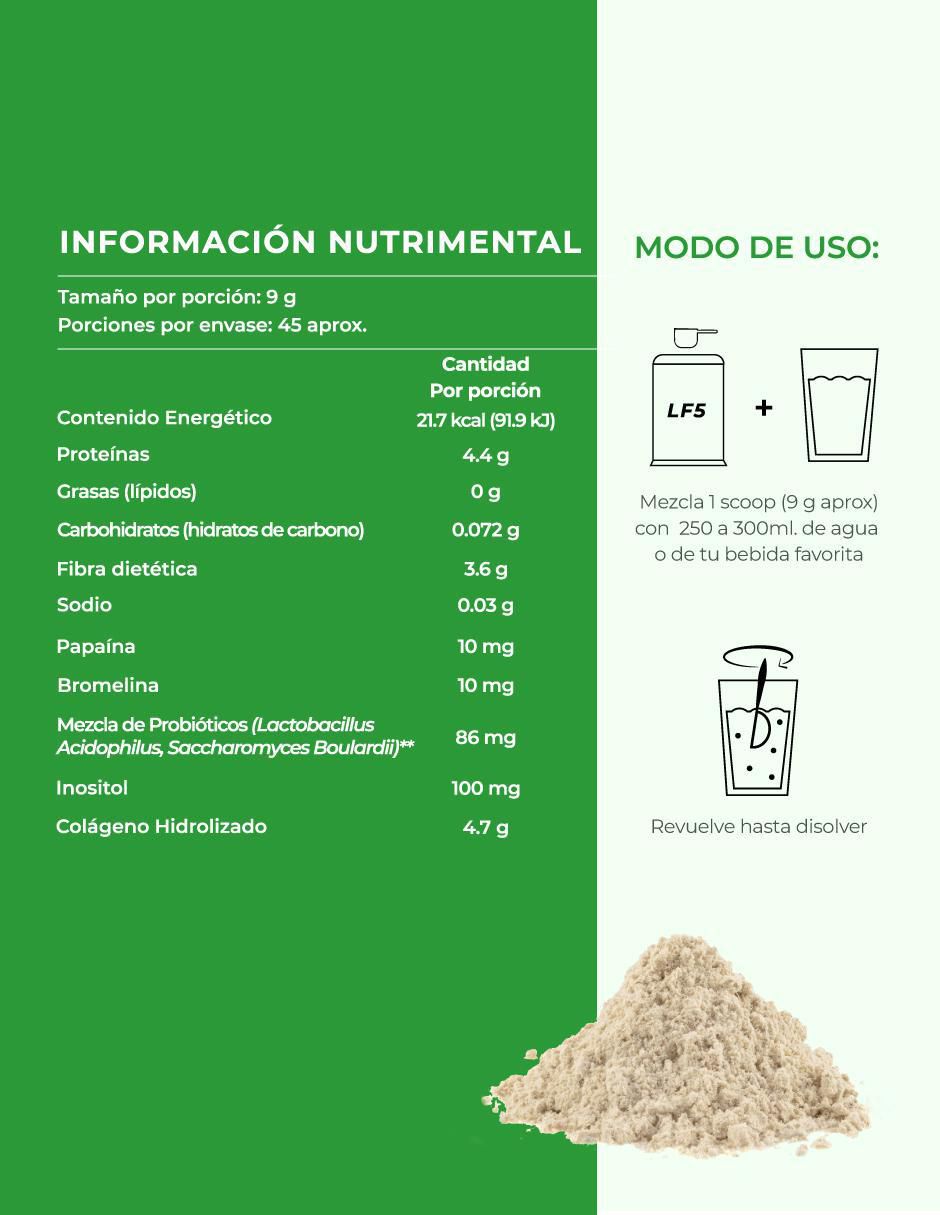 Set de suplementos alimenticios Colágeno Hidrolizado Lifeed5 3