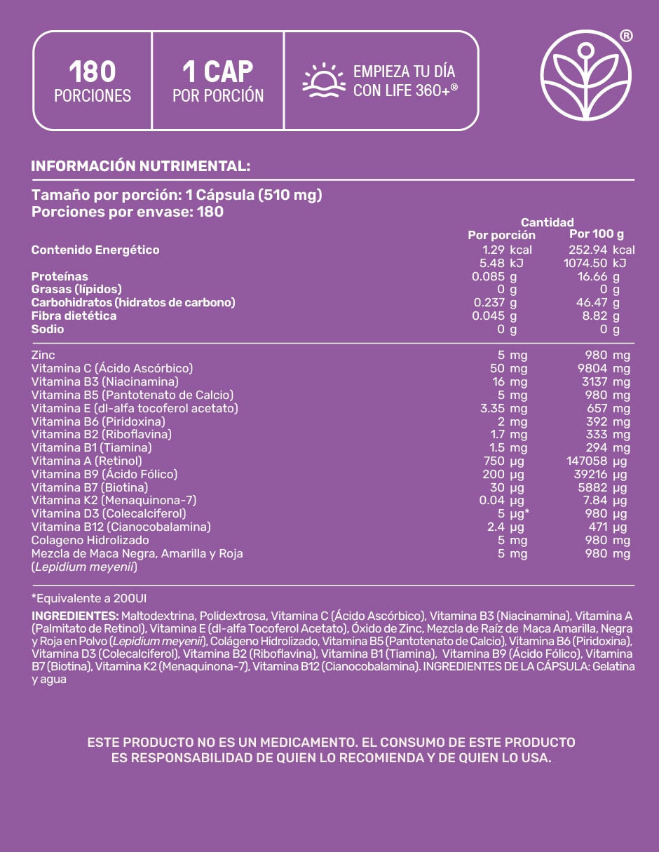 Kit de suplementos alimenticios L-Arginina y Maca Negra 6