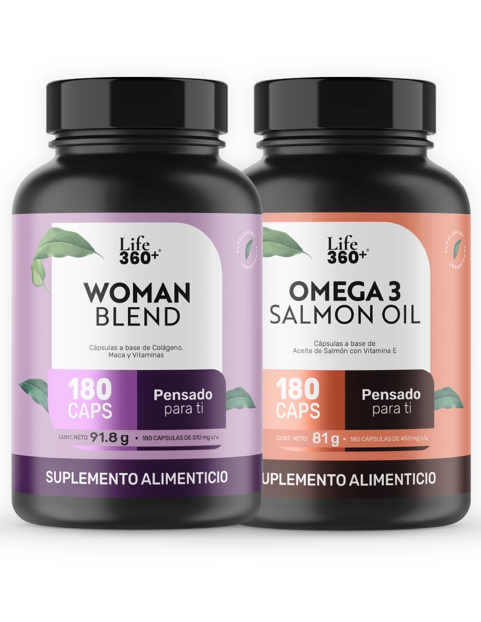 Kit de suplementos alimenticios Maca y Aceite de Salmón Kit de suplementos alimenticios Maca y Aceite de Salmón