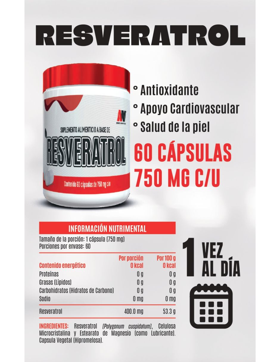 Suplementos alimenticios Resveratrol