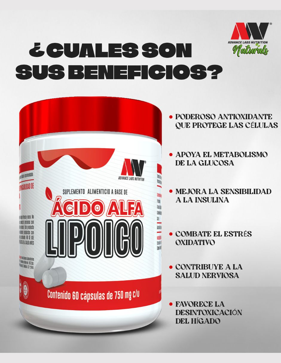 Suplementos alimenticios acido alfa 4