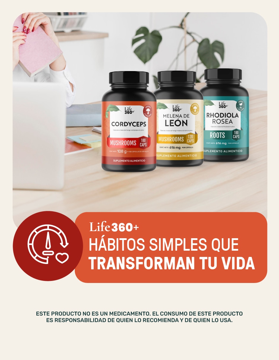 Cordyceps Mushrooms Life360+ con cordyceps
