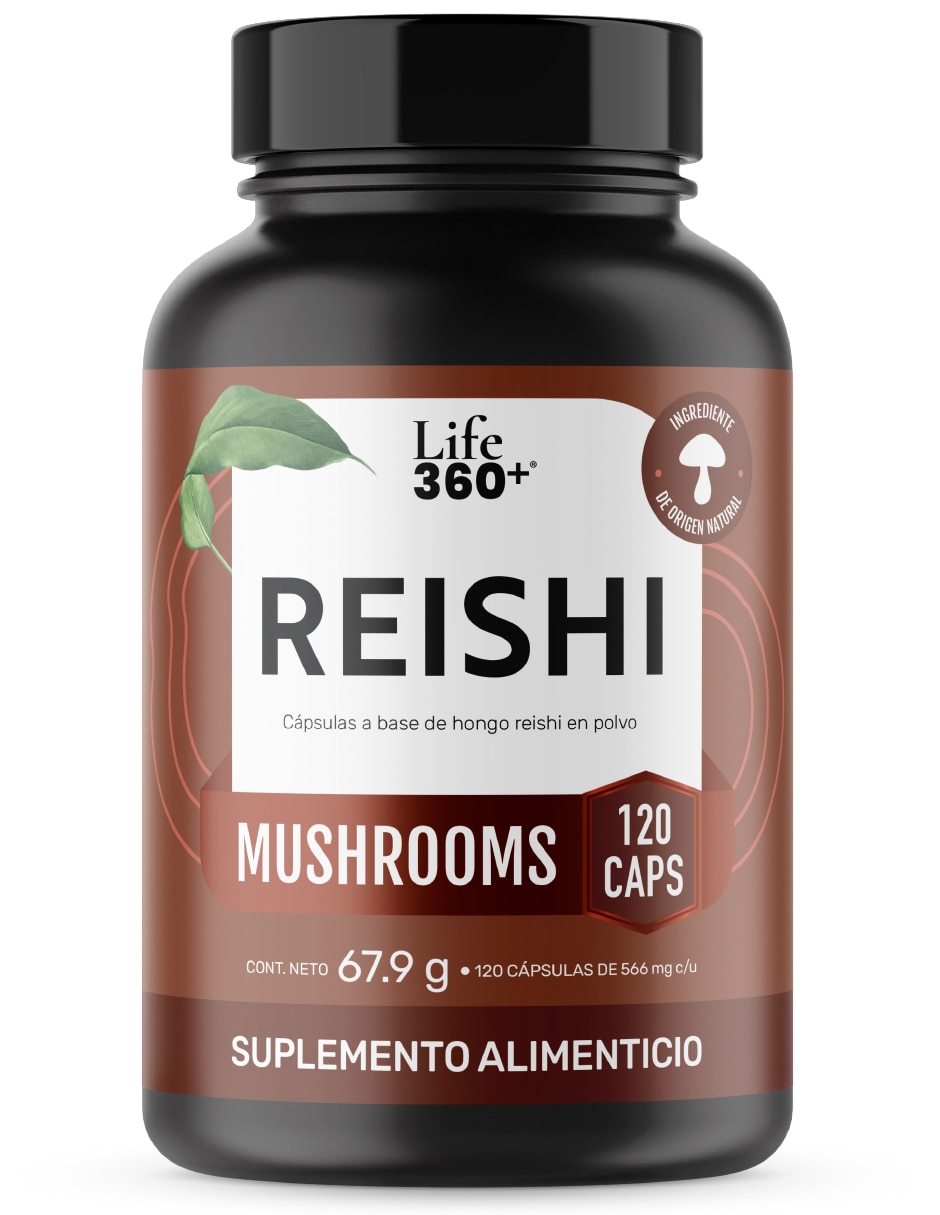 Reishi Mushrooms Life360+ con hongo reishi