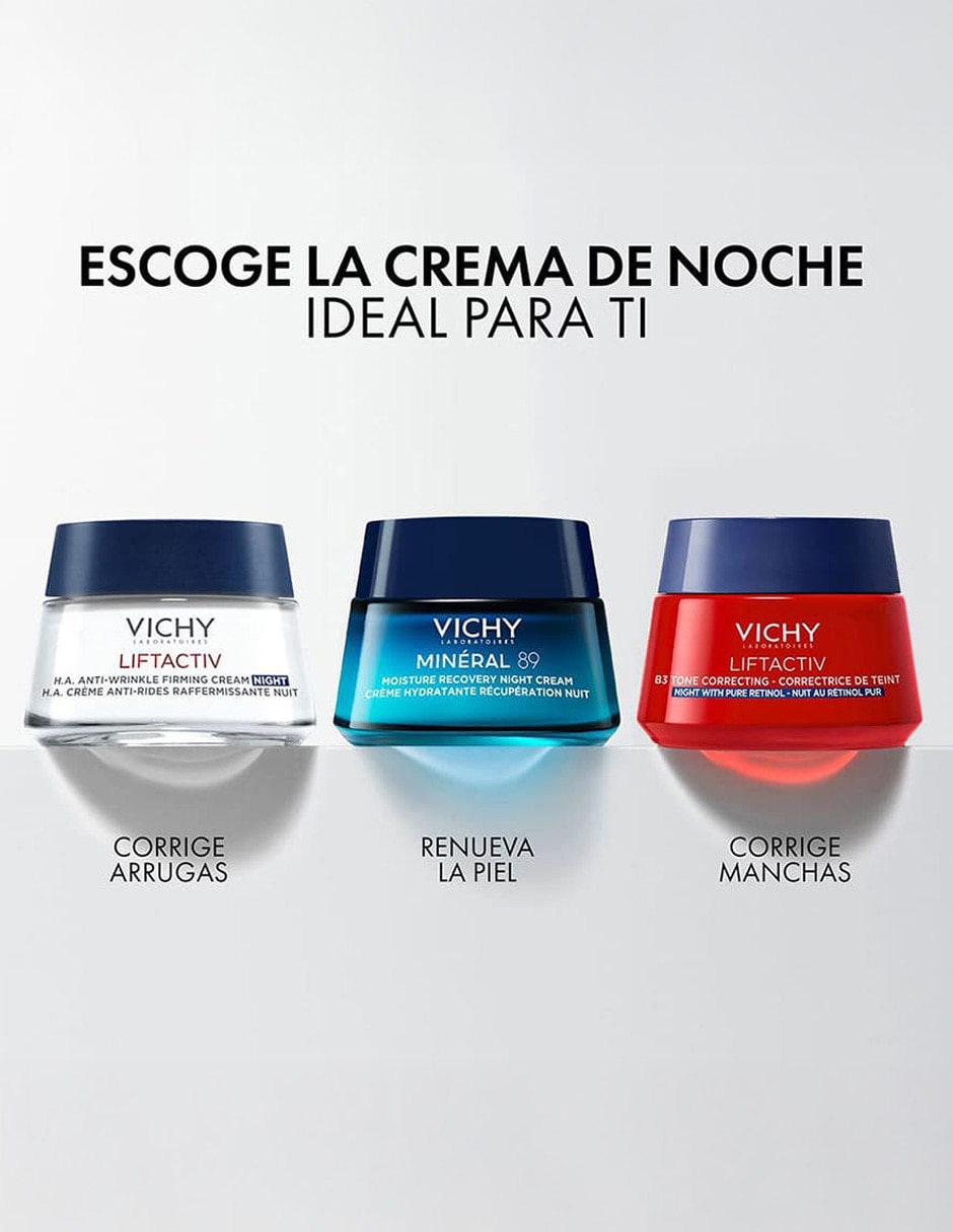 Crema facial recomendada para hidratar de noche Minéral 89 con Melatonina Pura Vichy para todo tipo de piel