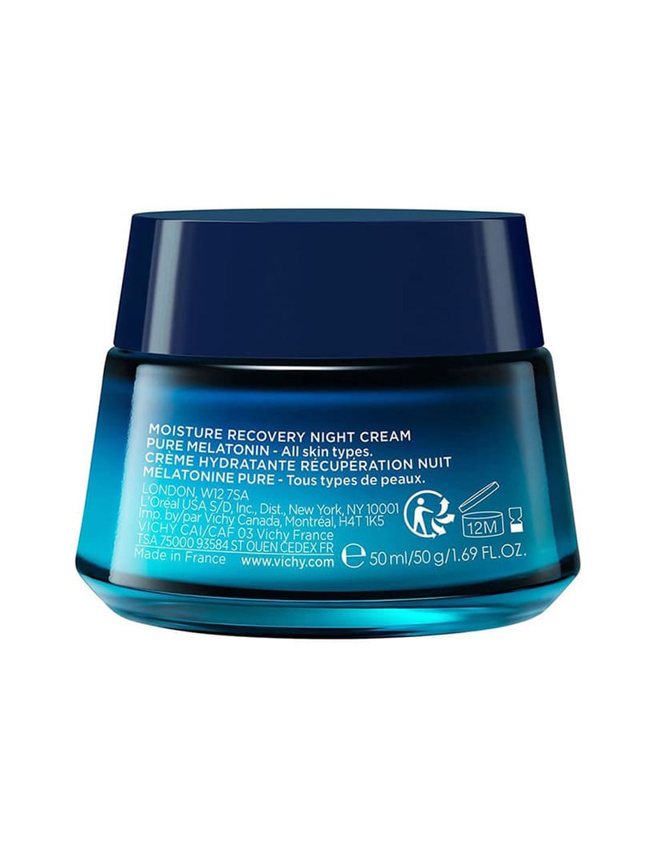 Crema facial recomendada para hidratar de noche Minéral 89 con Melatonina Pura Vichy para todo tipo de piel
