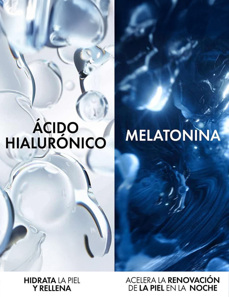 Crema facial recomendada para hidratar de noche Minéral 89 con Melatonina Pura Vichy para todo tipo de piel