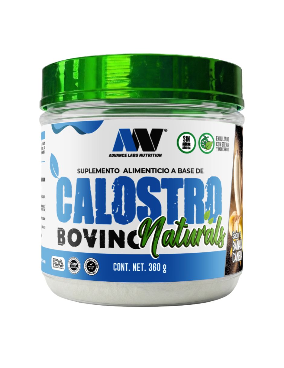Suplementos alimenticios calostro bovino naturals sabor plátano 1