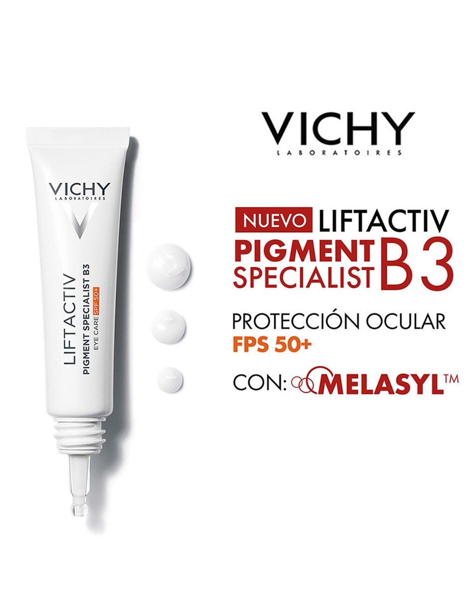 Crema para contorno de ojos recomendada para reducir manchas día y noche Vichy Liftactiv B3 Eyes Vichy todo tipo de piel 13
