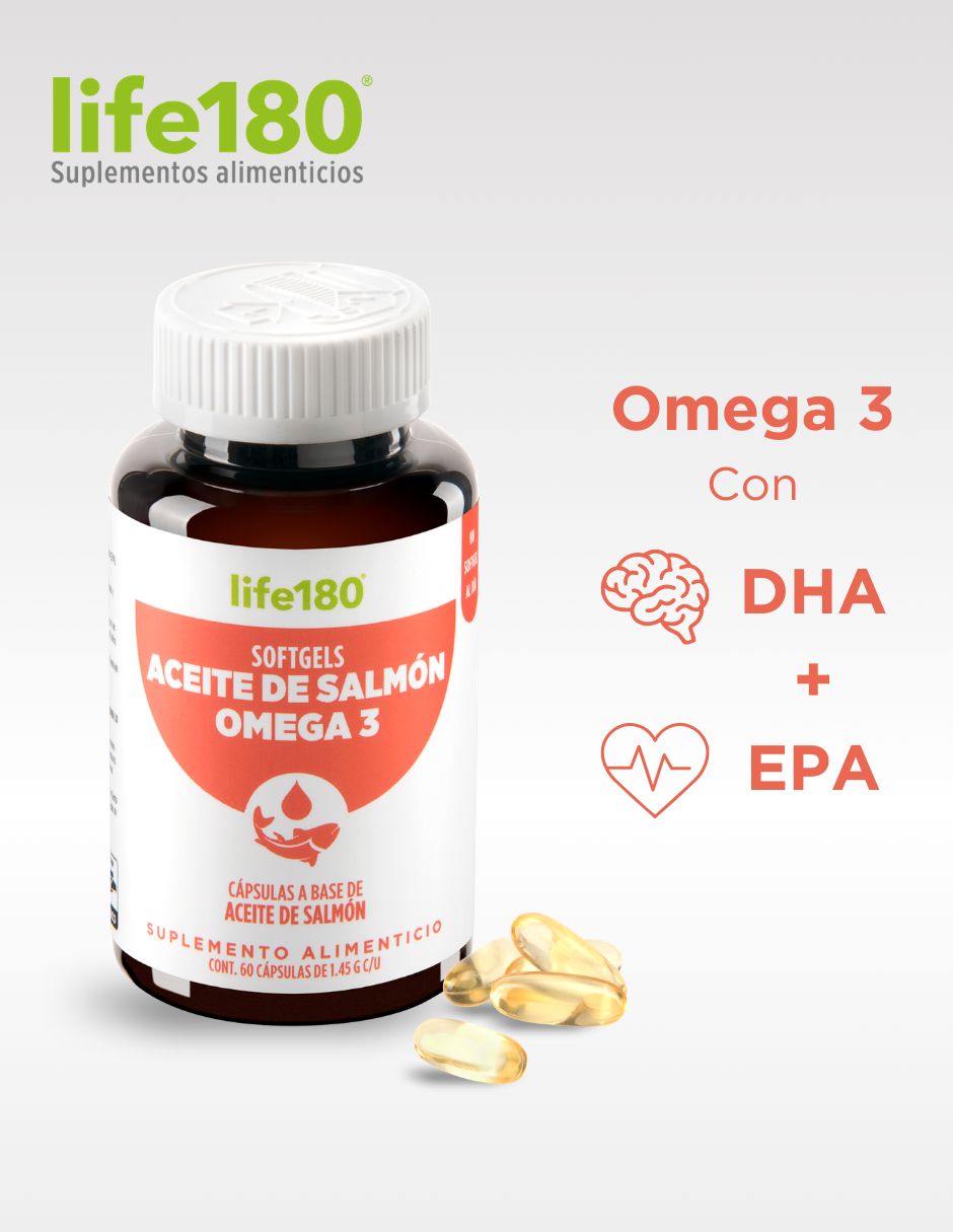 Omega 3 aceite de Salmón con DHA y EPA de 60 cápsulas 7