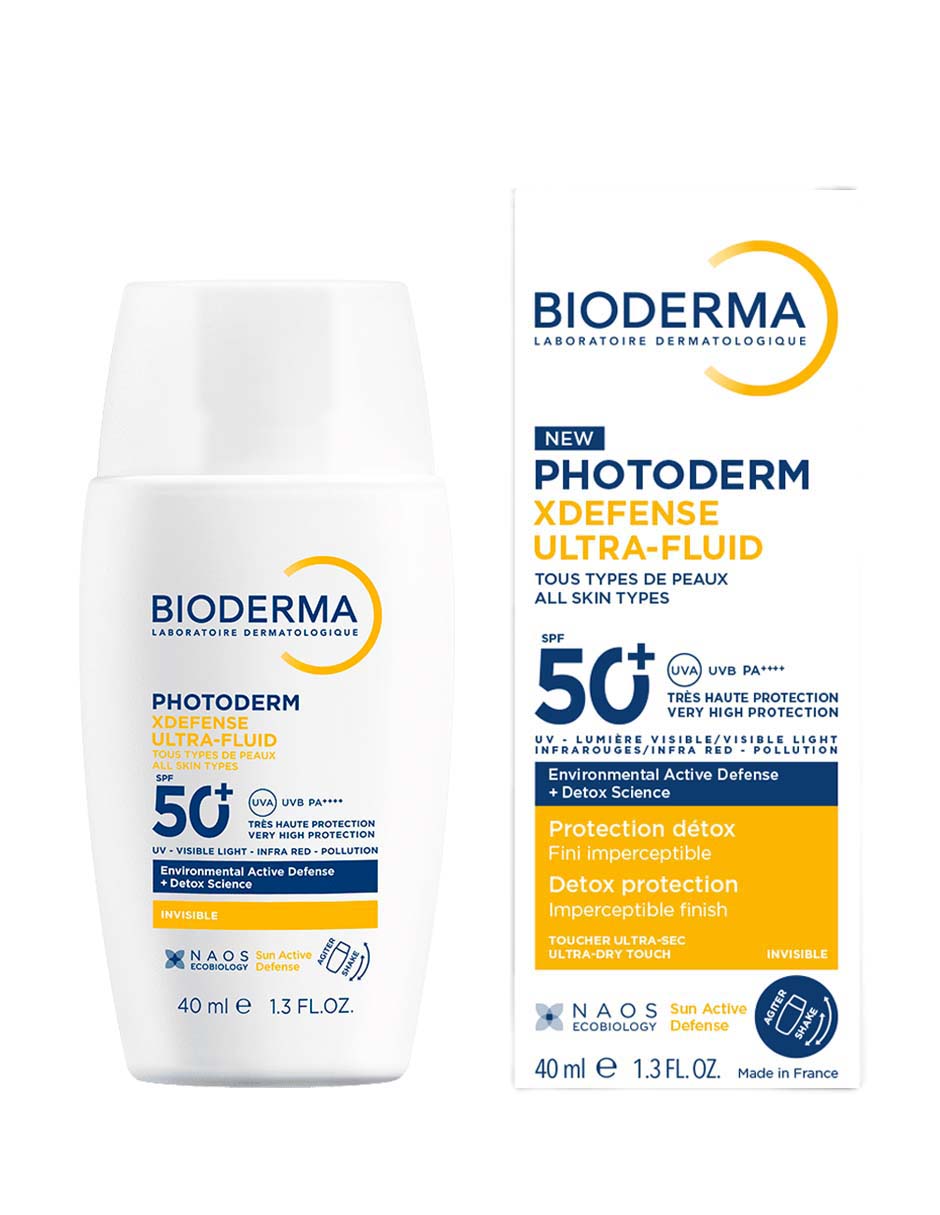 Protector solar FPS 50+ Photoderm Xdefense Ultra-Fluid Bioderma 40 ml