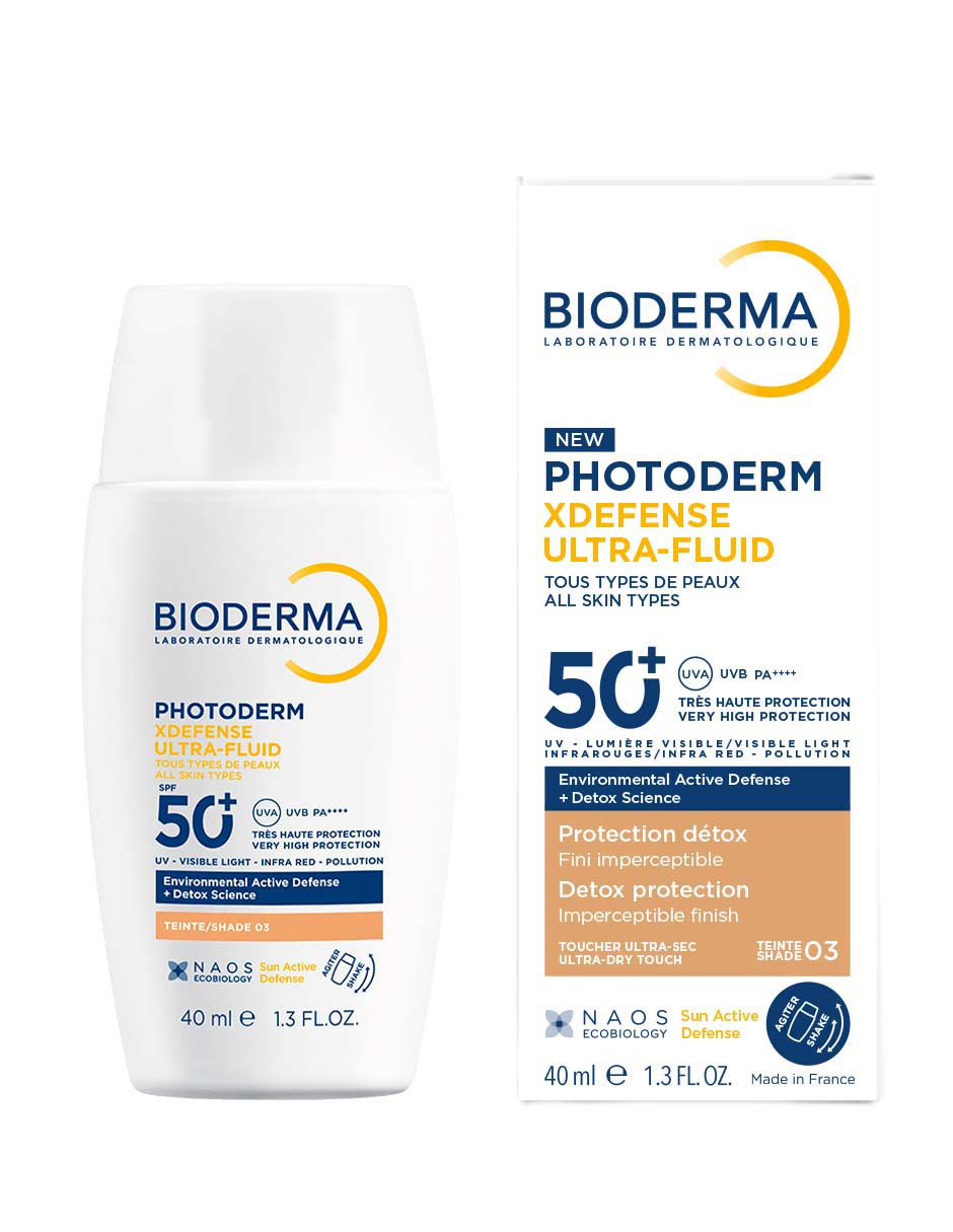 Protector solar FPS 50 Photoderm XDefense Dorado 03 Bioderma Photoderm 40 ml