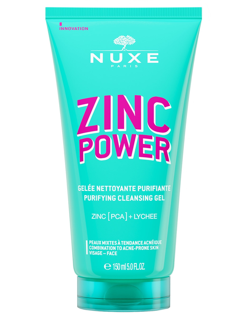 Limpiador facial Gel Purificante Nuxe Zinc Power para purificar
