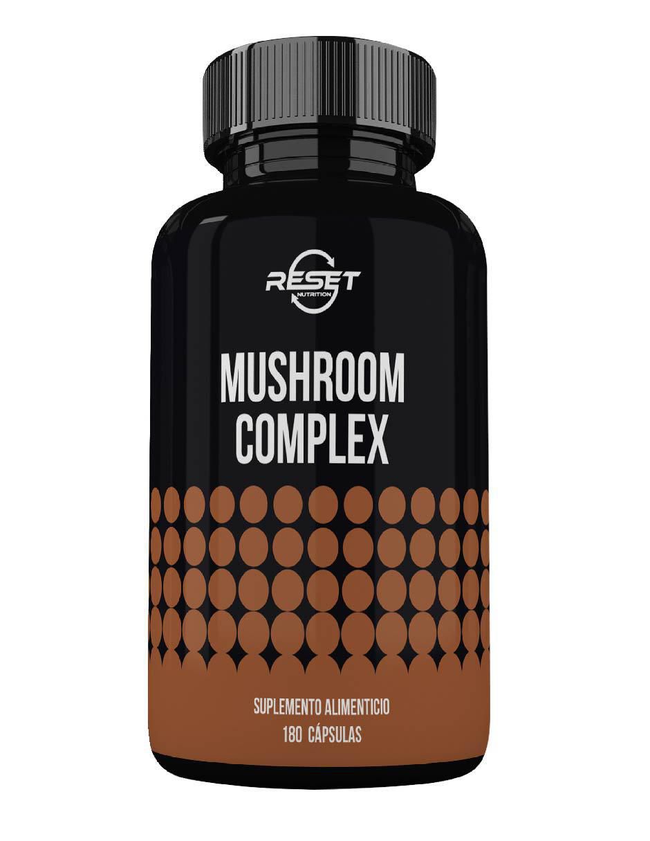 Mushroom Complex 10 Hongos Adaptógenos para Energía, Memoria, Inmunidad y Antioxidantes con hongos cola de pavo reishi maitake shiitake y chaga