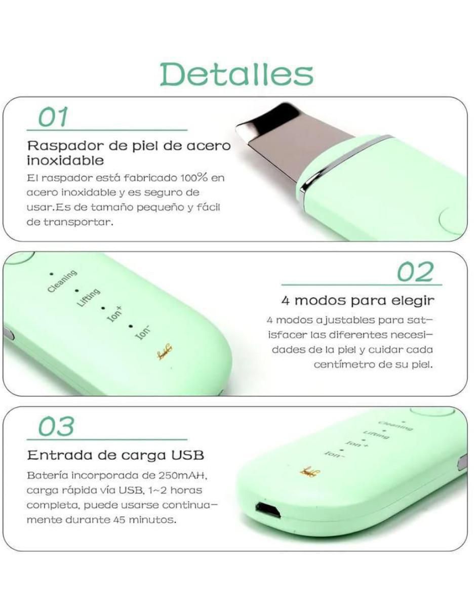 Máquina para ultrasonido facial y corporal con 1 cabezal 3