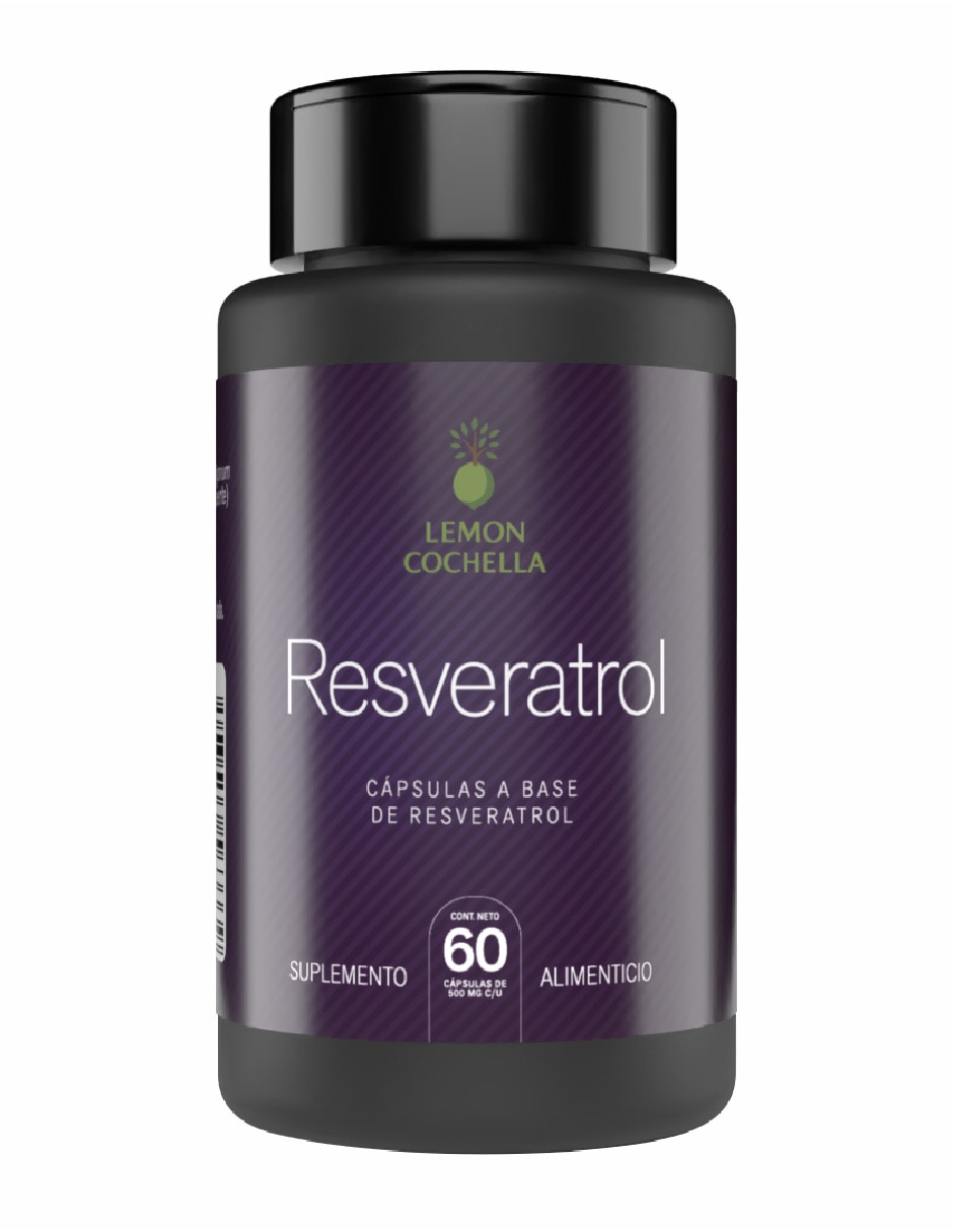Trans Resveratrol Antioxidante sabor natural de 60 cápsulas 1