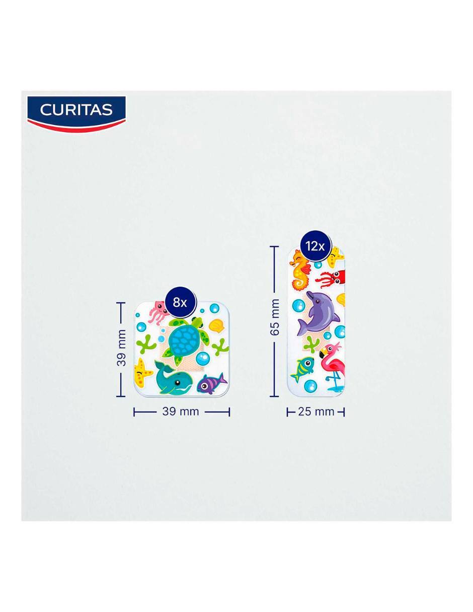 Bandas adhesivas curitas 10 piezas