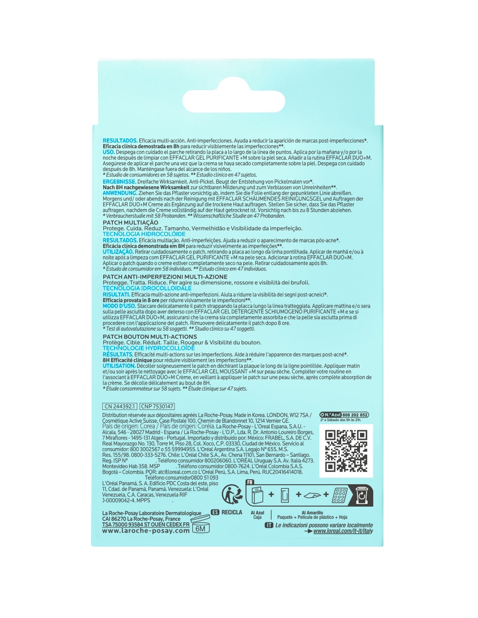 Parches para acné Duo+M Effaclar 6
