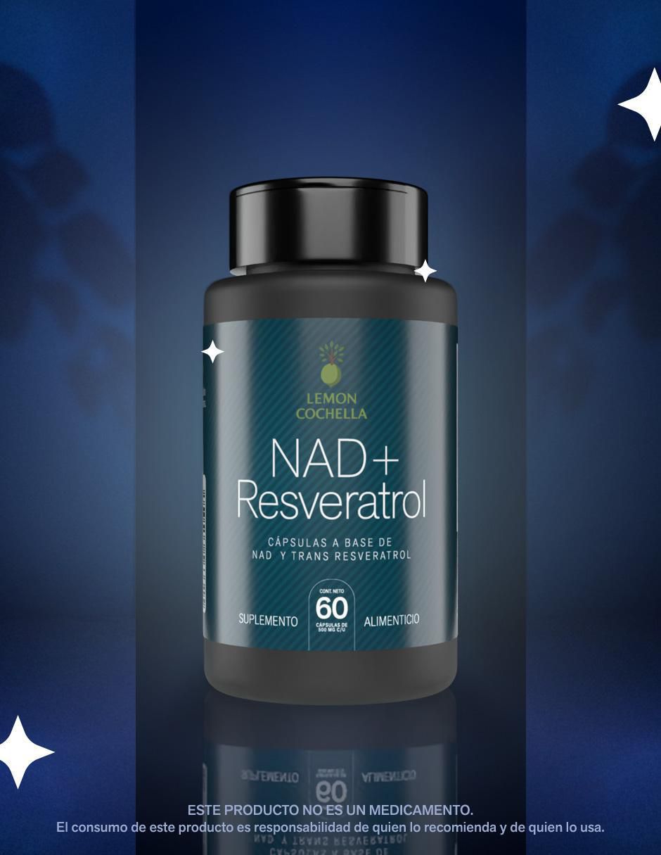 Nad+Resveratrol Lemon Cochella de 60 cápsulas
