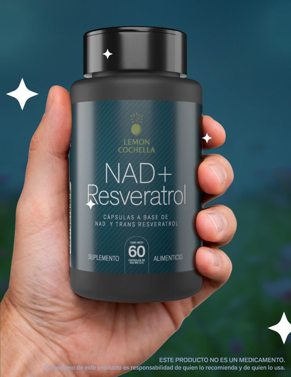 Nad+Resveratrol Lemon Cochella de 60 cápsulas