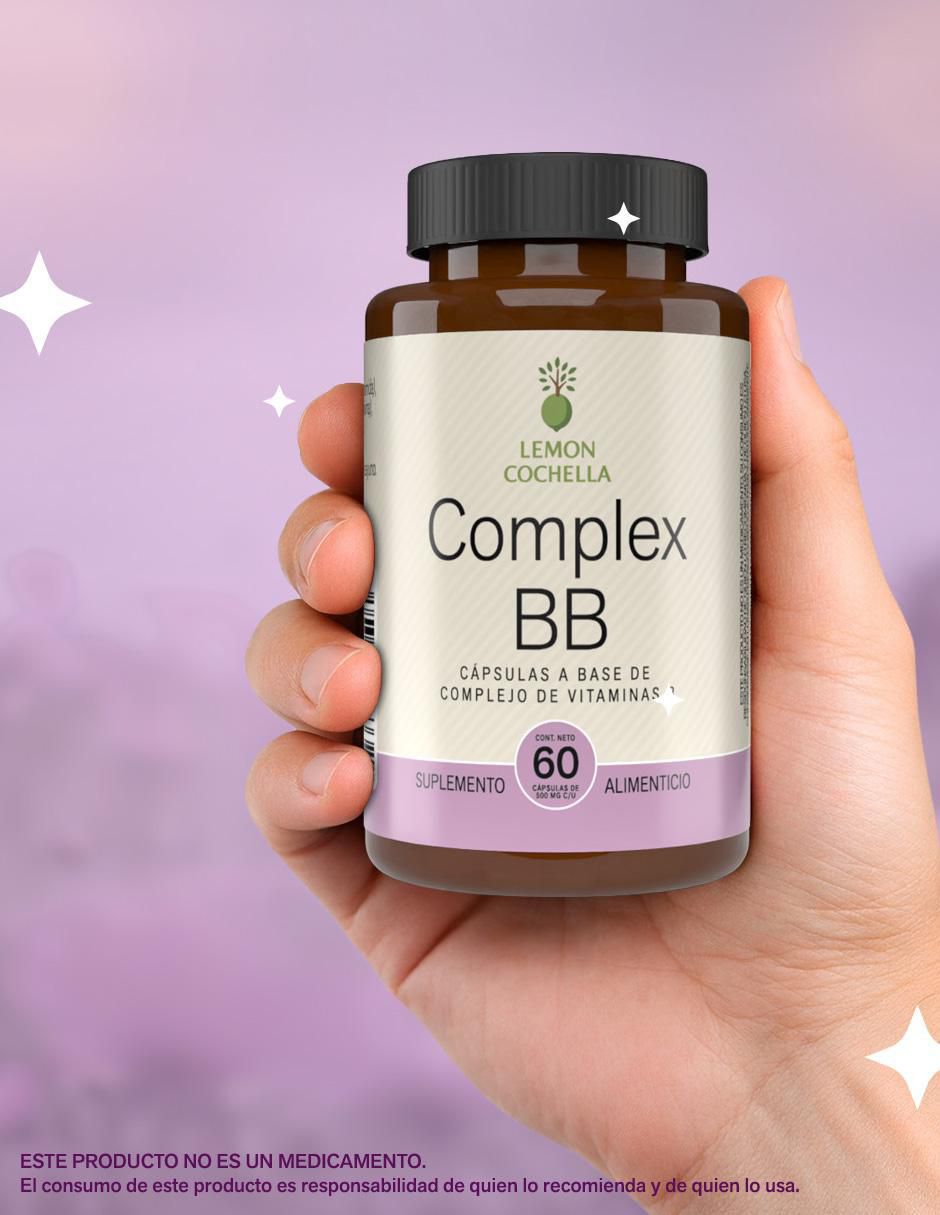 Complex BB con complejo de vitamina B de 60 cápsulas 3