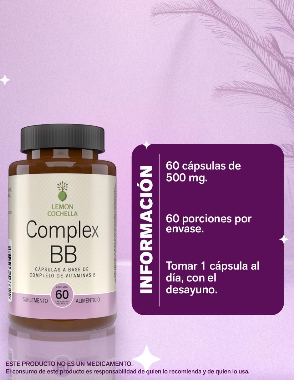 Complex BB con complejo de vitamina B de 60 cápsulas 4