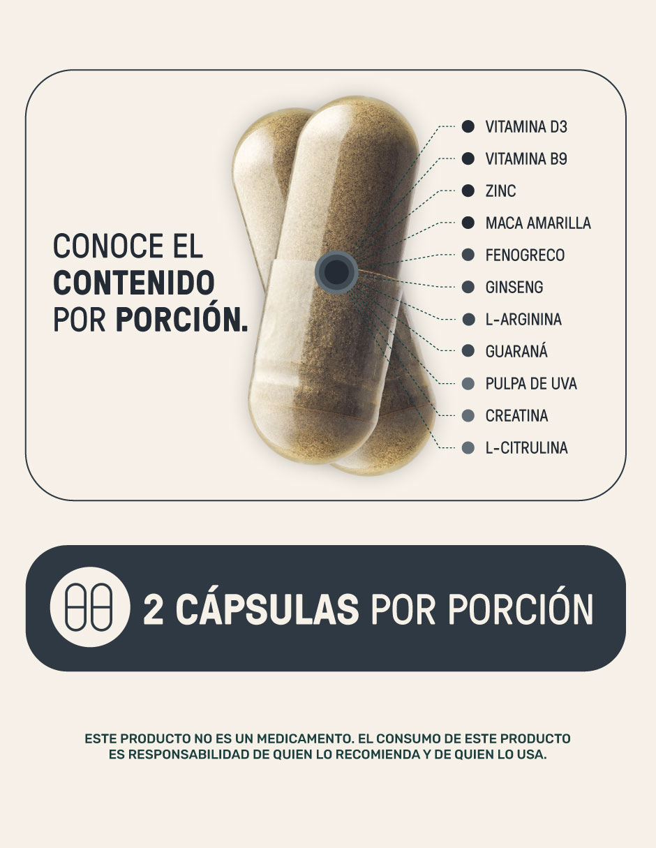 Suplementos alimenticios testo platinum maca y arginina con fenogreco ( trigonella foenum-graecum) 2