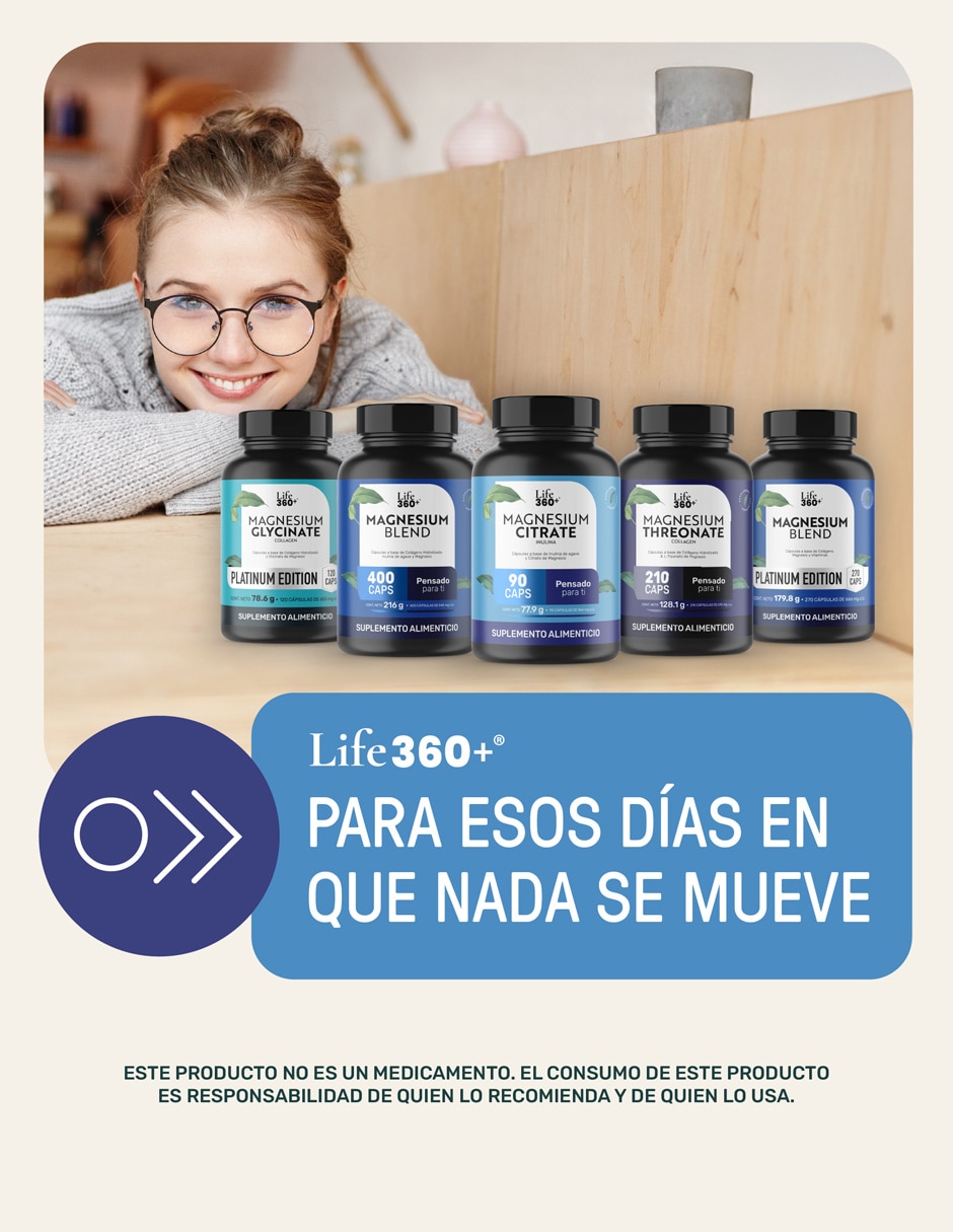 Magnesium Citrate Life360+ con magnesio