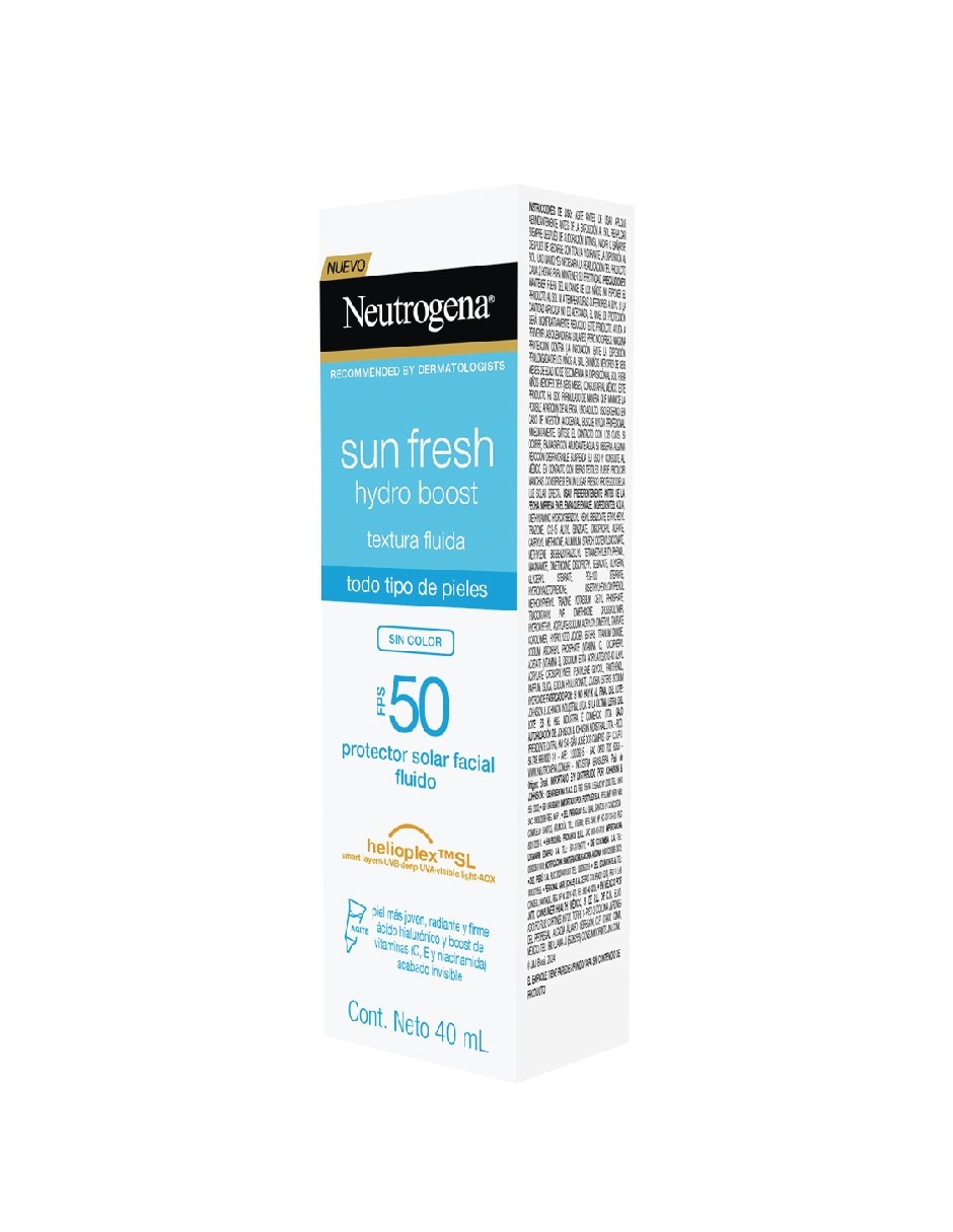Protector solar FPS 50+ Sun Fresh Hydro Boost 40 ml 6