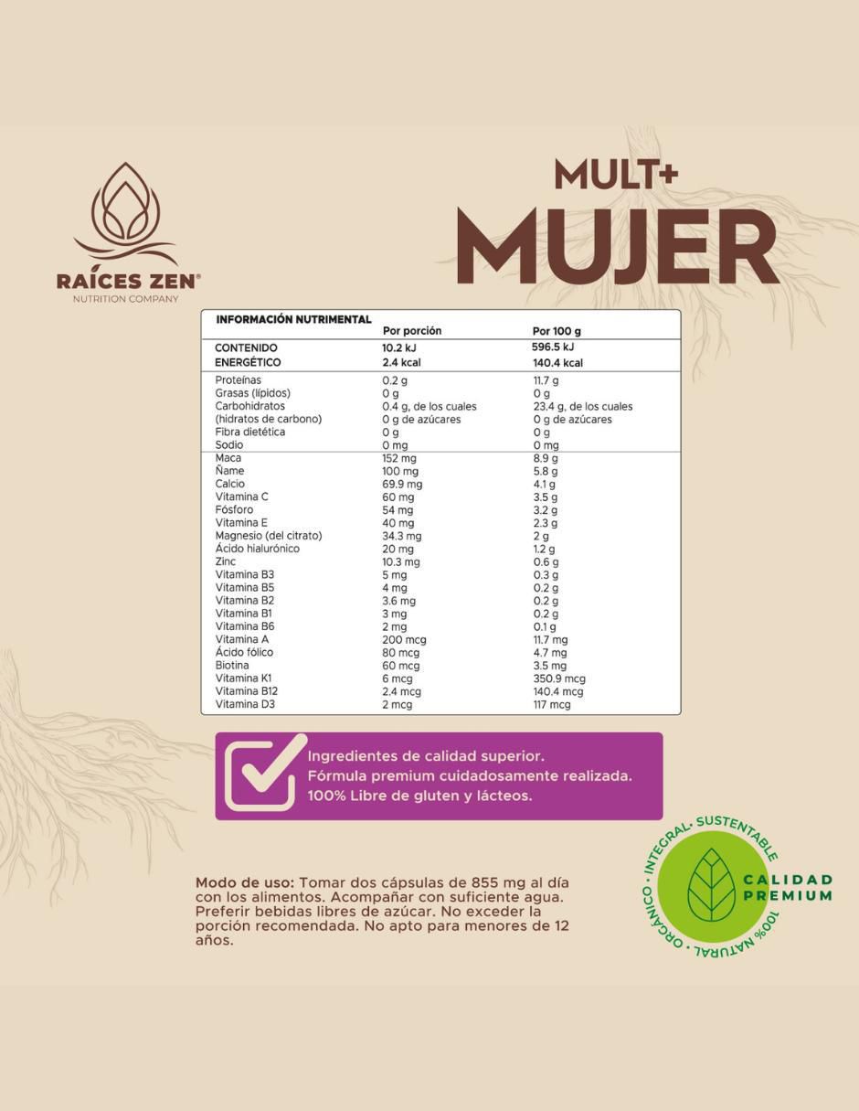 Multivitaminico Mujer de 120 cápsulas 7