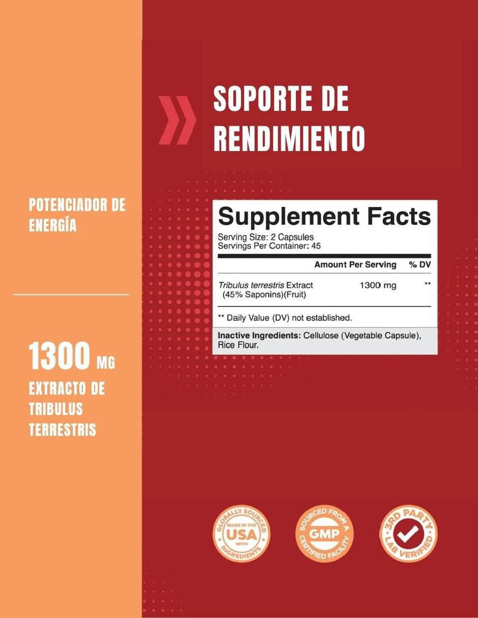 Tribulus Performance Support de 90 cápsulas 2