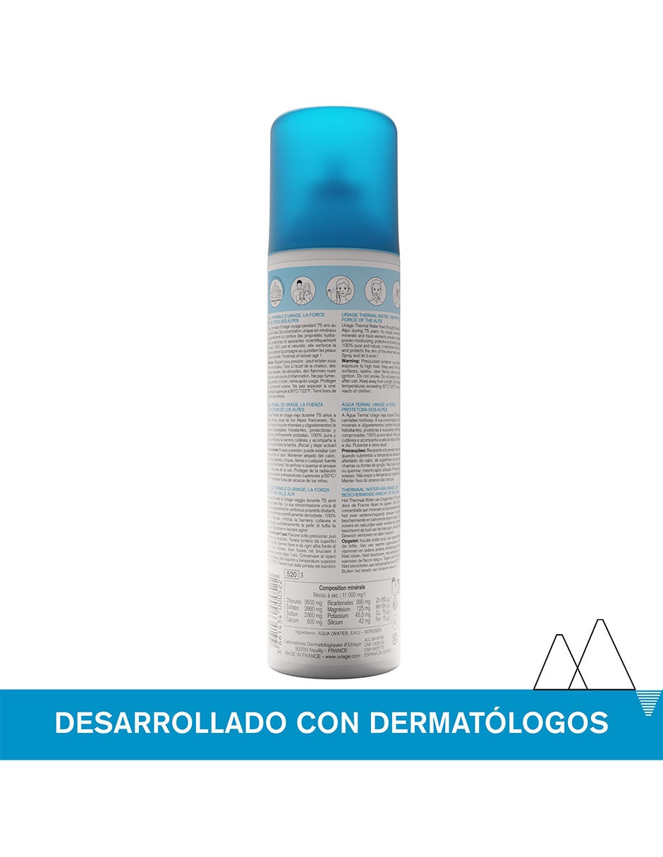 Loción facial hidratante Uriage agua termal Eau thermale d'uriage