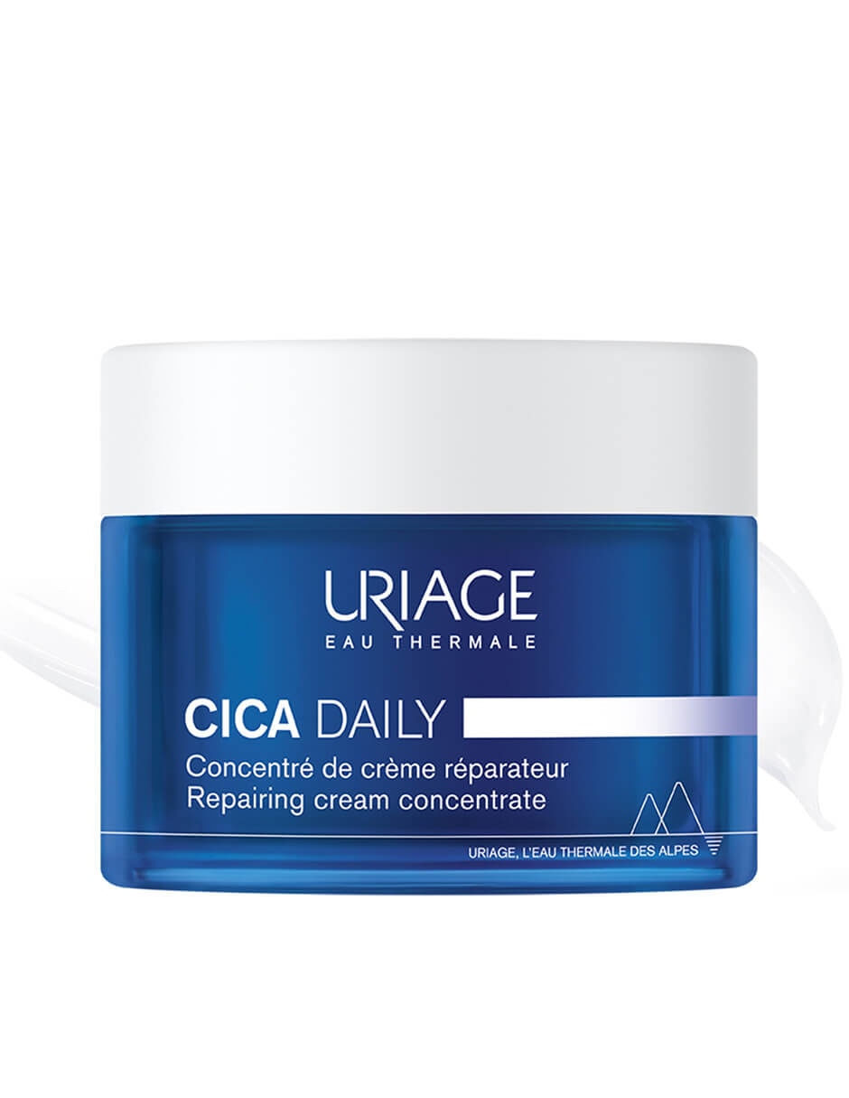 Crema facial recomendada para calmar y regenerar la piel día y noche Uriage Cica Daily para piel sensible