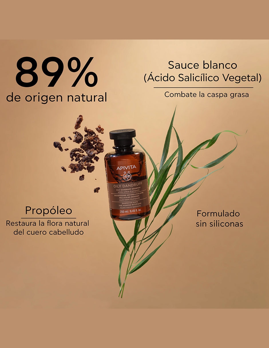 Shampoo dermatológico caspa grasa Oily Dandruff 250 ml 5