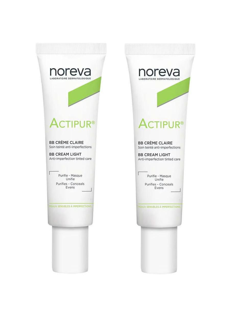 Set de crema facial recomendada para acné de día Actipur BB Cream Light Anti-Imperfecciones para piel sensible 1