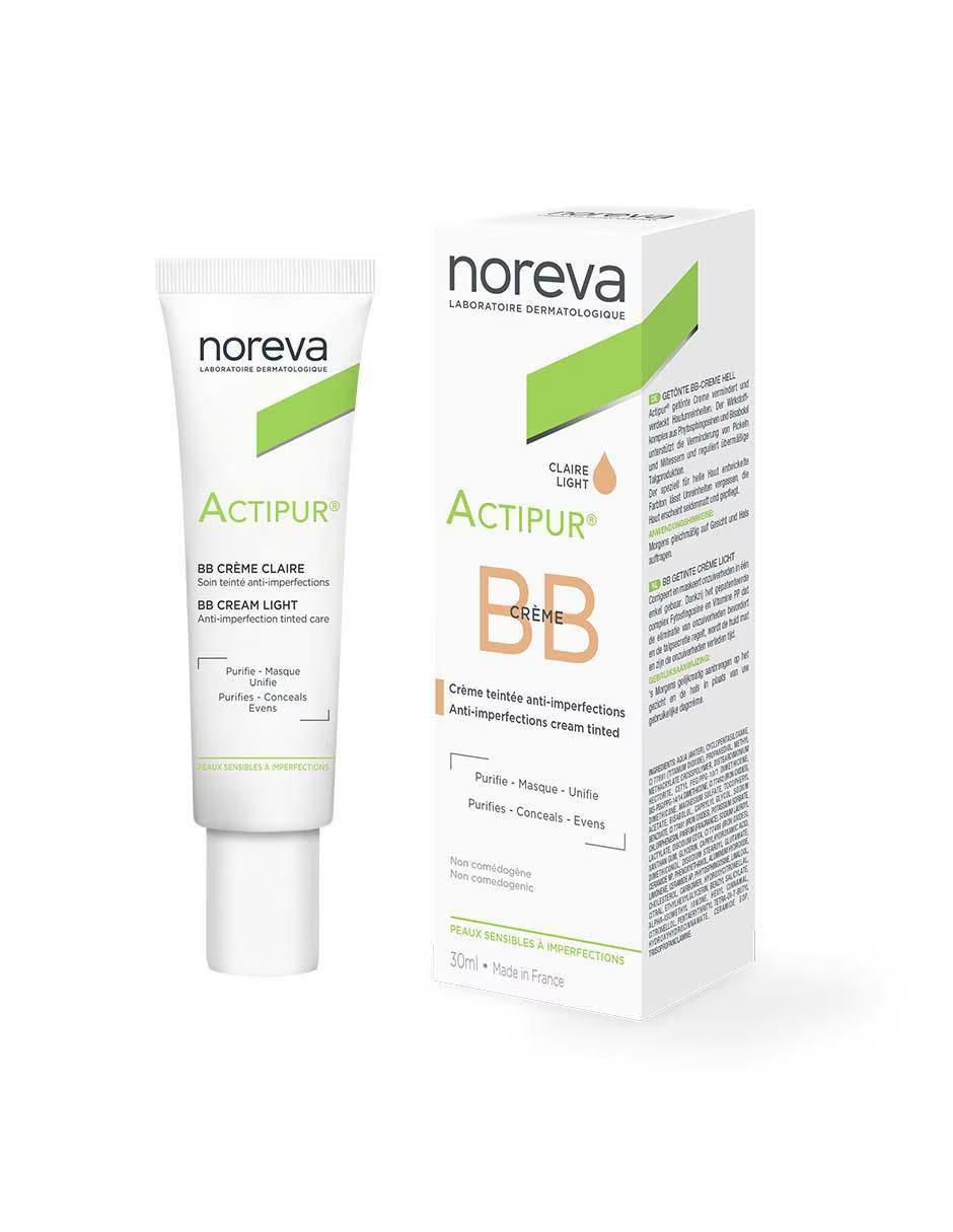 Set de crema facial recomendada para acné de día Actipur BB Cream Light Anti-Imperfecciones para piel sensible