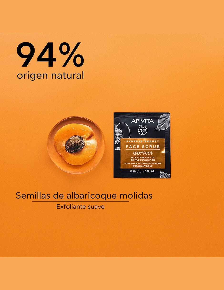 Mascarilla facial apricot para exfoliar Express Beauty 2