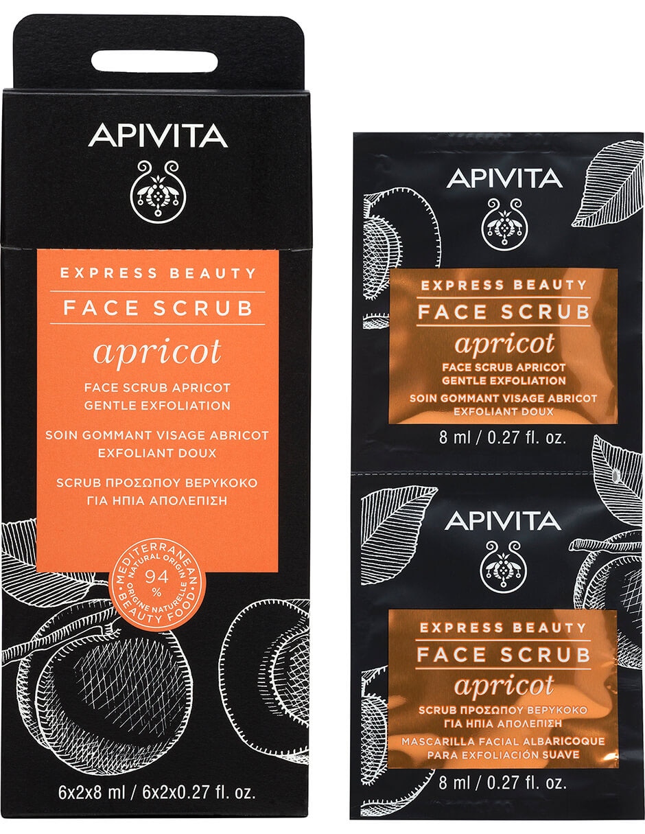 Mascarilla facial apricot para exfoliar Express Beauty
