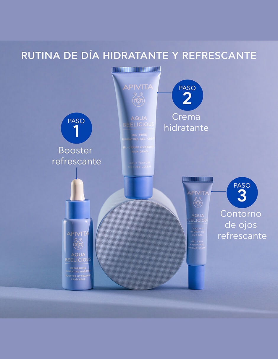 Crema facial recomendada para hidratar día y noche Aqua Beelicious para piel normal y seca 5