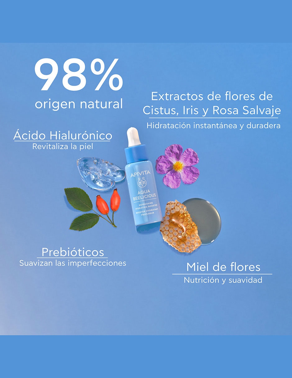 Sérum facial Booster Hidratante Apivita Aqua Beelicious todo tipo de piel